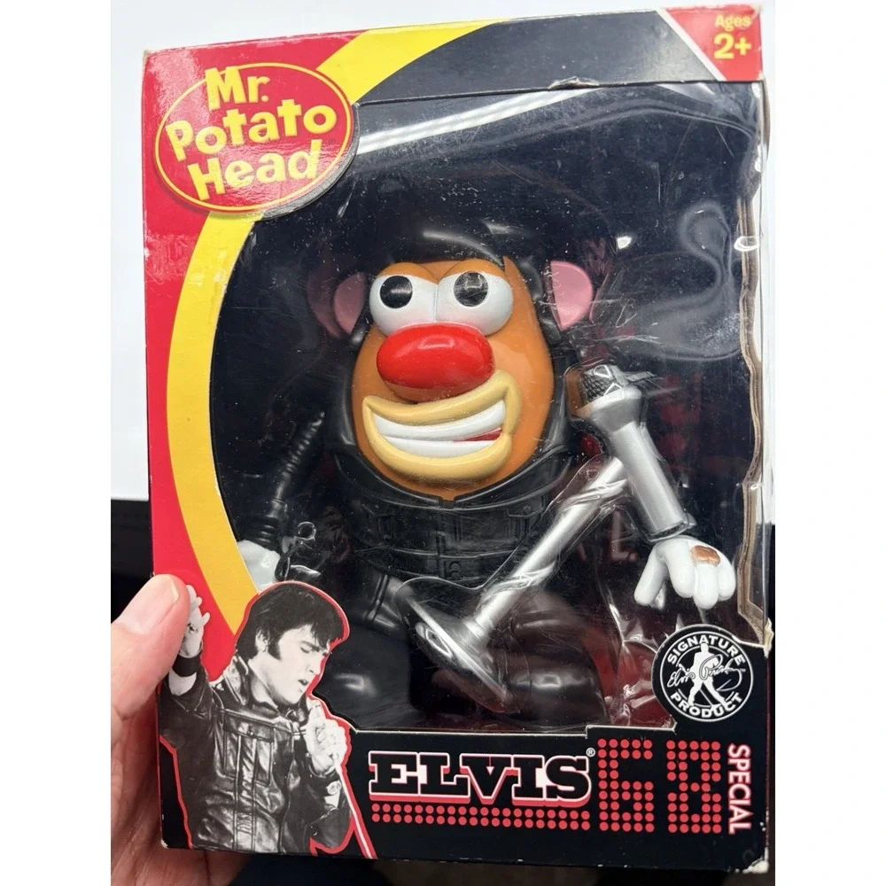 MR POTATO HEAD Elvis 68 Special Hair Leather Suit Microphone Mister Presley